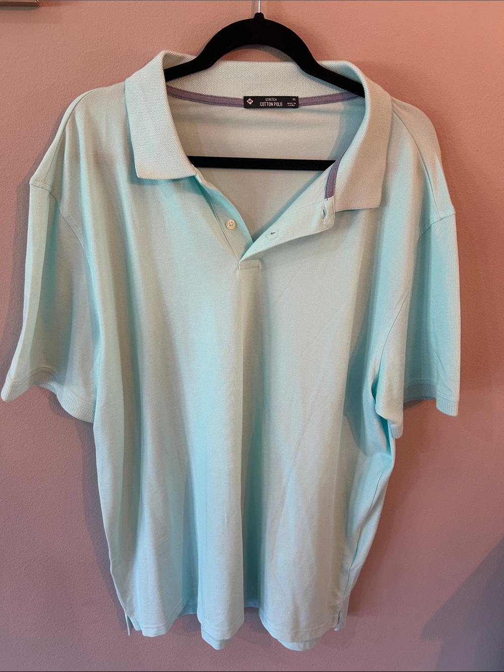 Light Blue Men's Cotton Polo Shirt